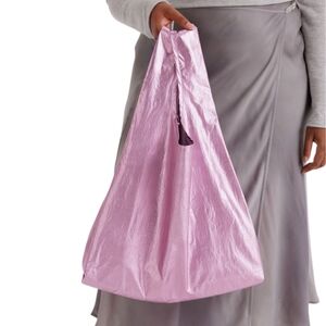 *NWT* BAGGU Blush Metallic Standard Bag